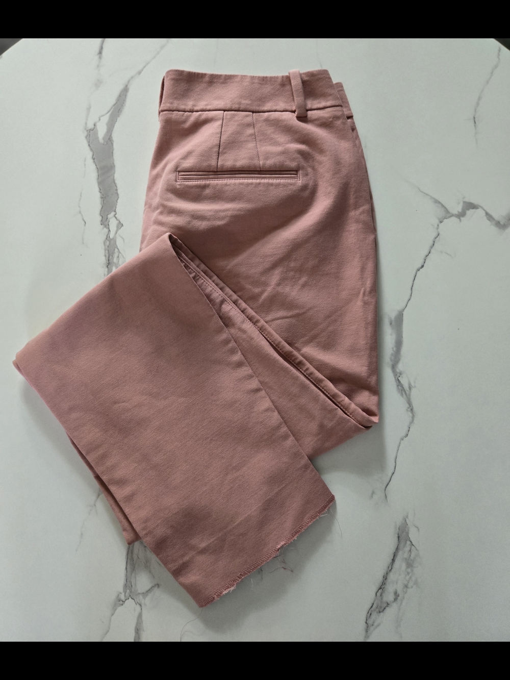 Chic slim ankle pants in a soft blush pink from White House Black Market.